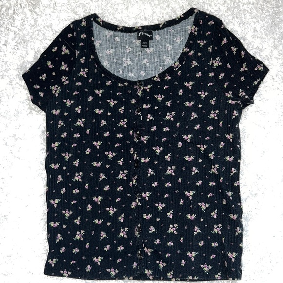art class Other - Art Class Black Floral Top - Large/10-12